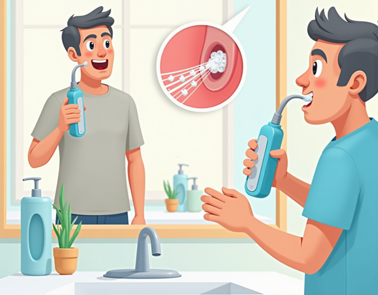 구강세정기로 편도결석 제거하세요! 쉽고 간편해요