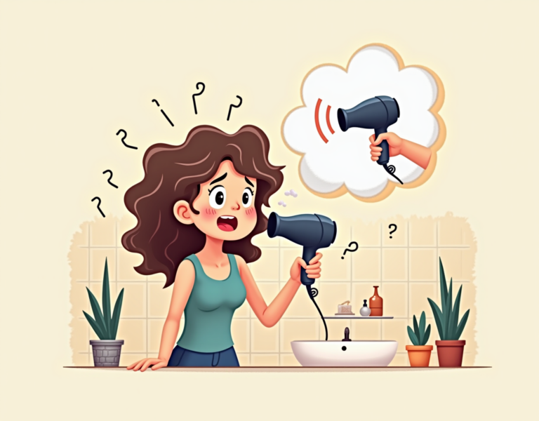 헤어 드라이기 소음 문제 해결사, 조용하고 여유로운 스타일링을!