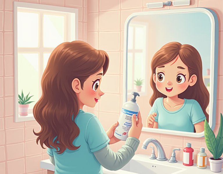 두피가 뜨거울 때 쿨링 샴푸로 식혀보세요